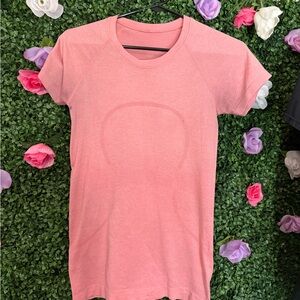 Lululemon Athletica Coral Short Sleeve Tee